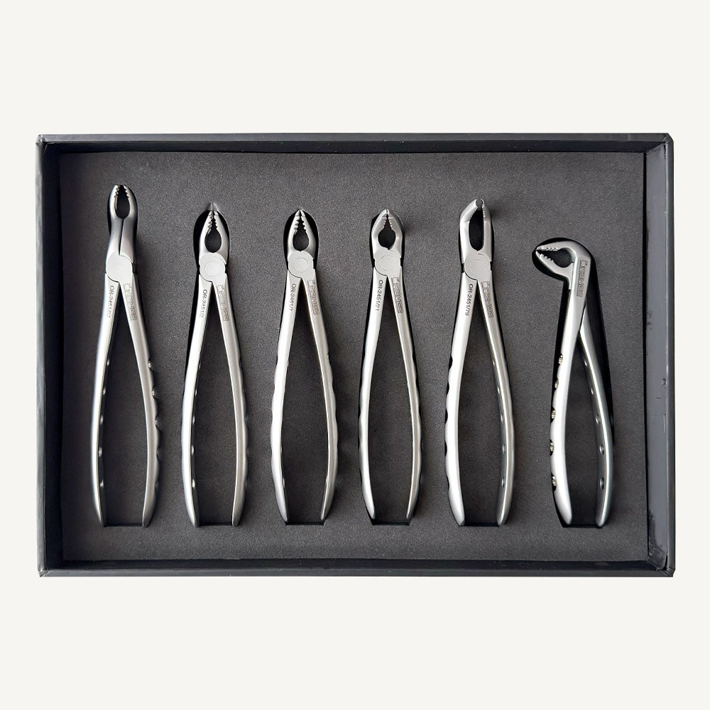 Extraction Forceps Set (Serrated)