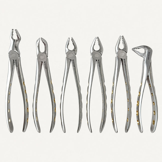 Extraction Forceps Set (Serrated)