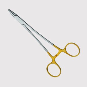 Crile Wood Needle Holder Tc 15cm