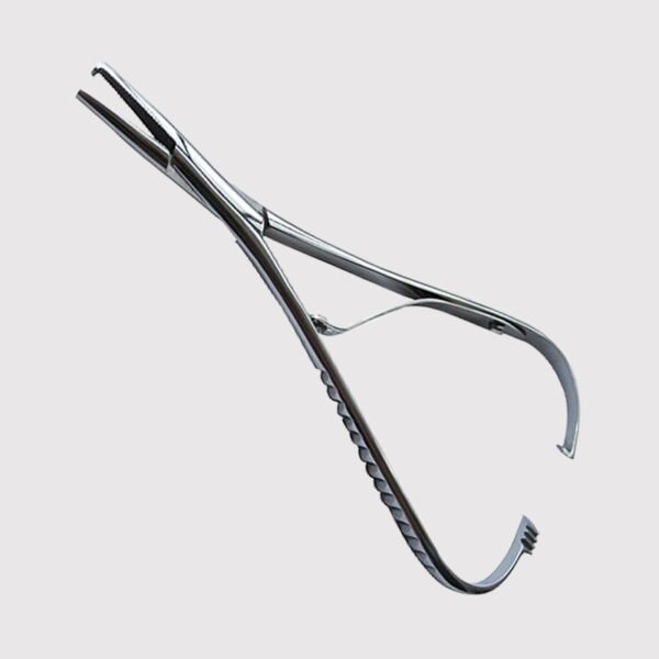 Elastic Placing Mathieu Pliers With Hook Tip