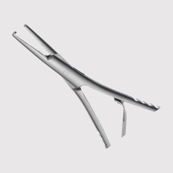 Elastic Placing Mathieu Pliers With Hook Tip