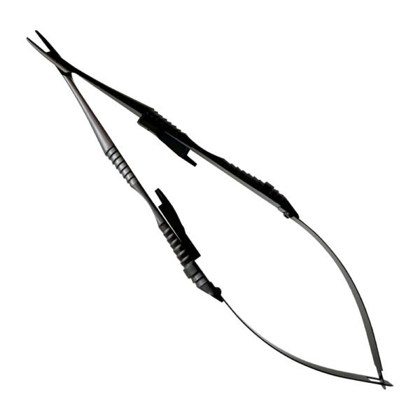 Castroviejo Needle Holder TC STR 16cm Titanium Black
